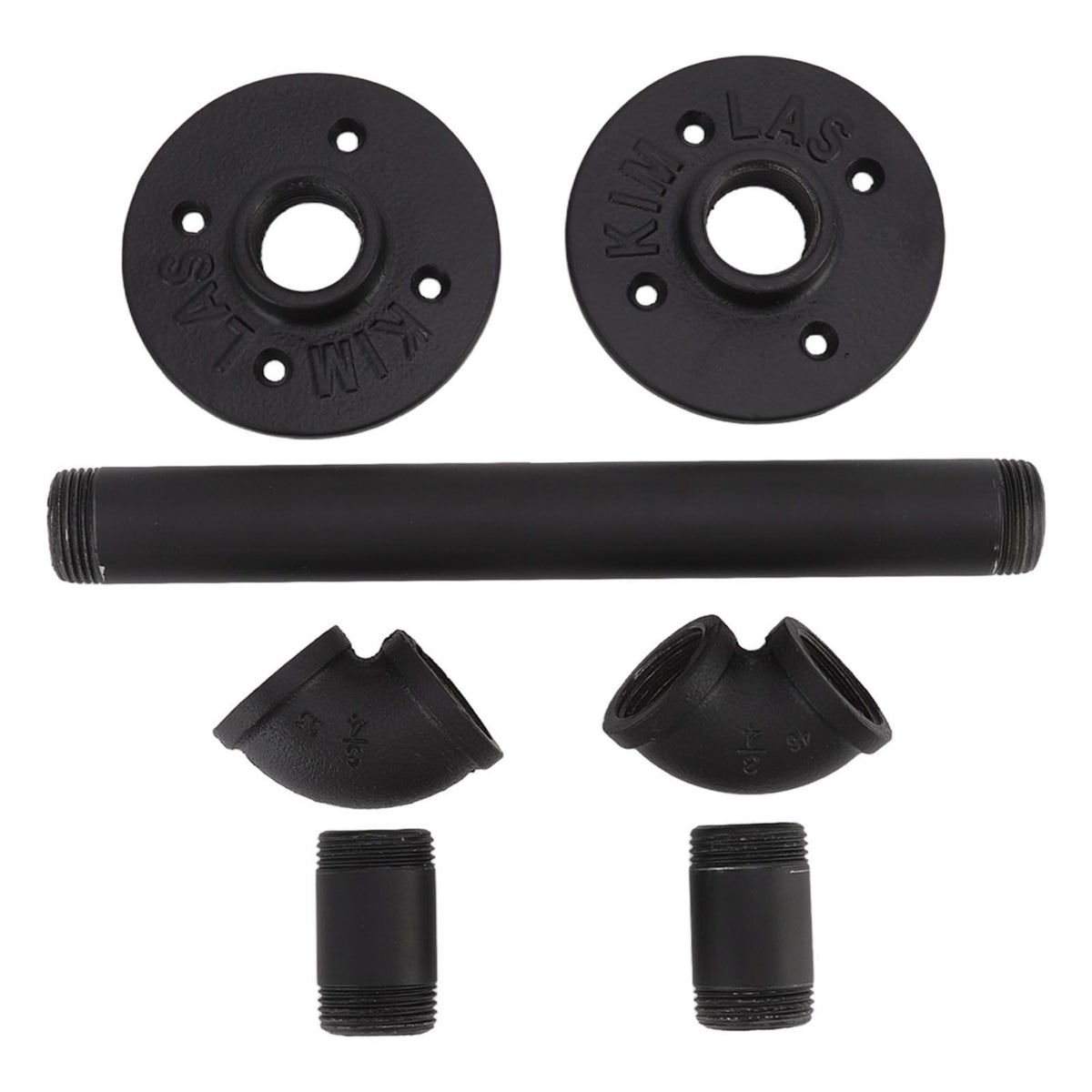 Door Pull Handle Simple Industrial Retro European Style Black Iron Decorative Practical Barn Door Handle for Home