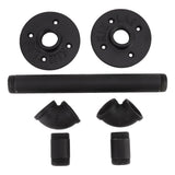 Door Pull Handle Simple Industrial Retro European Style Black Iron Decorative Practical Barn Door Handle for Home