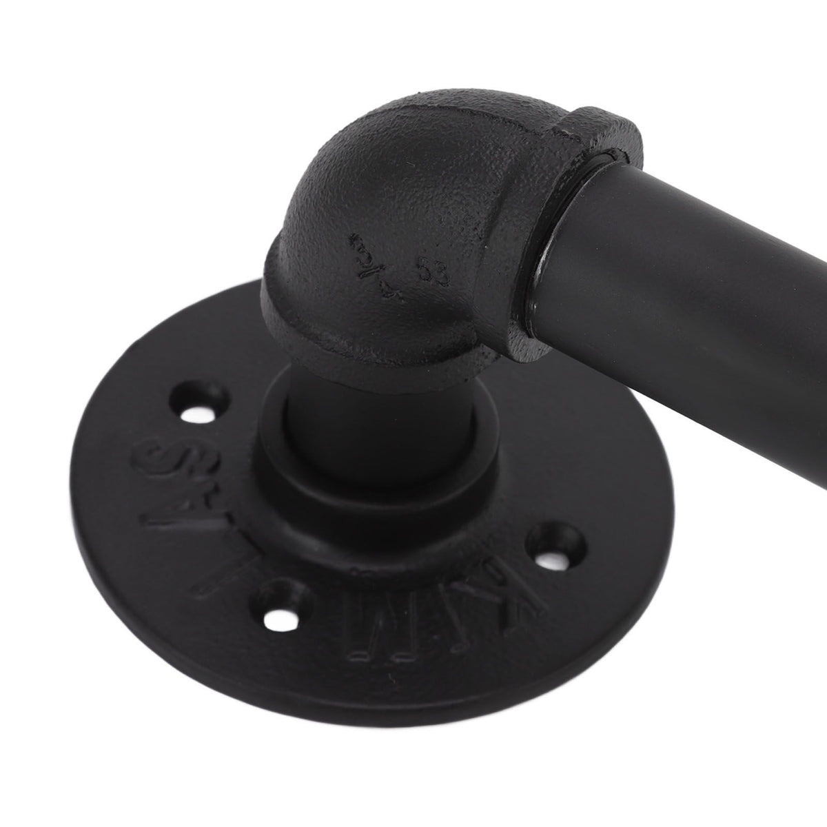 Door Pull Handle Simple Industrial Retro European Style Black Iron Decorative Practical Barn Door Handle for Home
