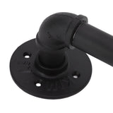 Door Pull Handle Simple Industrial Retro European Style Black Iron Decorative Practical Barn Door Handle for Home - Extra Image