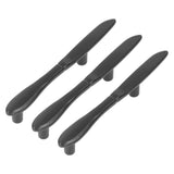 3Set Door Handles Thickened Cutlery Tableware Shaped Cabinet Pulls for Drawer Wardrobe Bookshelves Black Knife