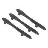3Set Door Handles Thickened Cutlery Tableware Shaped Cabinet Pulls for Drawer Wardrobe Bookshelves Black Knife - Top-Down View