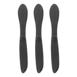 3Set Door Handles Thickened Cutlery Tableware Shaped Cabinet Pulls for Drawer Wardrobe Bookshelves Black Knife