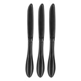 3Set Door Handles Thickened Cutlery Tableware Shaped Cabinet Pulls for Drawer Wardrobe Bookshelves Black Knife