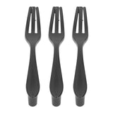 3Set Door Handles Thickened Cutlery Tableware Shaped Cabinet Pulls for Drawer Wardrobe Bookshelves Black Fork - Extra Image