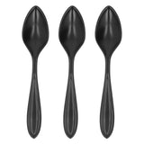 3Set Door Handles Thickened Cutlery Tableware Shaped Cabinet Pulls for Drawer Wardrobe Bookshelves Black Spoon - Extra Image