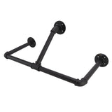 22in Industrial Pipe Clothing Display Rack Wall Mounted Clothes Rack Hanger Iron Clothes Hanging Rod Bar for Home Hotel