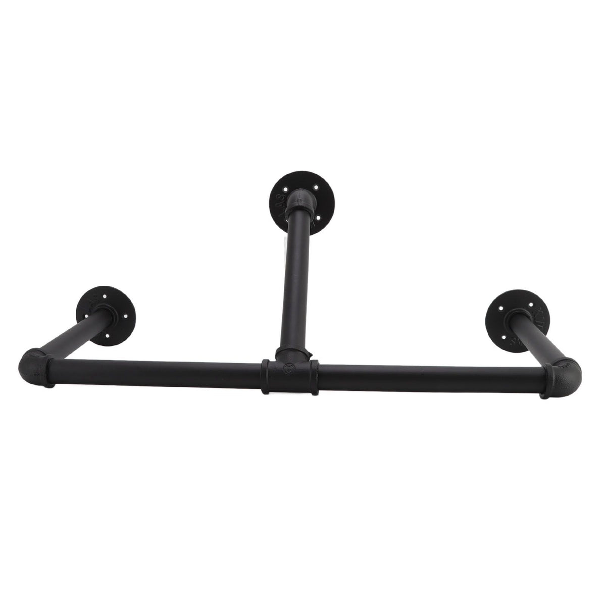 22in Industrial Pipe Clothing Display Rack Wall Mounted Clothes Rack Hanger Iron Clothes Hanging Rod Bar for Home Hotel