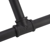 22in Industrial Pipe Clothing Display Rack Wall Mounted Clothes Rack Hanger Iron Clothes Hanging Rod Bar for Home Hotel