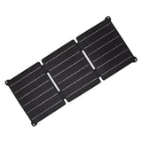 21W Foldable Solar Panel IPX6 Waterproof USB DC Output Portable Solar Cell Charger for Phone Mobile Power 5V 12V - Rear View