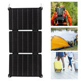 21W Foldable Solar Panel IPX6 Waterproof USB DC Output Portable Solar Cell Charger for Phone Mobile Power 5V 12V