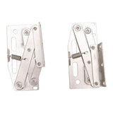 2 Sets Cabinet Door Hinges 45 Degrees Down Flip Door Scissor Spring Hinge Furniture Hardware Accessories - Side View