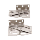 2 Sets Cabinet Door Hinges 45 Degrees Down Flip Door Scissor Spring Hinge Furniture Hardware Accessories