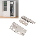 2 Sets Cabinet Door Hinges 45 Degrees Down Flip Door Scissor Spring Hinge Furniture Hardware Accessories - Extra Image