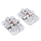 2Pcs 90 Degree Positioning Wardrobe Door Hinge Zinc Alloy 180 Degree Limit Door Hinges for Cabinets Cupboard - Side View