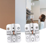 2Pcs 90 Degree Positioning Wardrobe Door Hinge Zinc Alloy 180 Degree Limit Door Hinges for Cabinets Cupboard