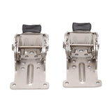 2Pcs Folding Hinges Zinc Alloy 180 Degree Self Locking Hinge Set Hardware for Cabinet Wardrobe Door Table