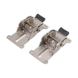 2Pcs Folding Hinges Zinc Alloy 180 Degree Self Locking Hinge Set Hardware for Cabinet Wardrobe Door Table