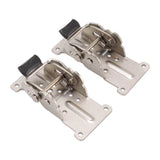 2Pcs Folding Hinges Zinc Alloy 180 Degree Self Locking Hinge Set Hardware for Cabinet Wardrobe Door Table