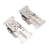 2Pcs Folding Hinges Zinc Alloy 180 Degree Self Locking Hinge Set Hardware for Cabinet Wardrobe Door Table