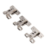 3Pcs Folding Hinges Zinc Alloy 180 Degree Integral Short Arm Hinge Set Hardware for Cabinet Wardrobe Door Table - 45-Degree Angle