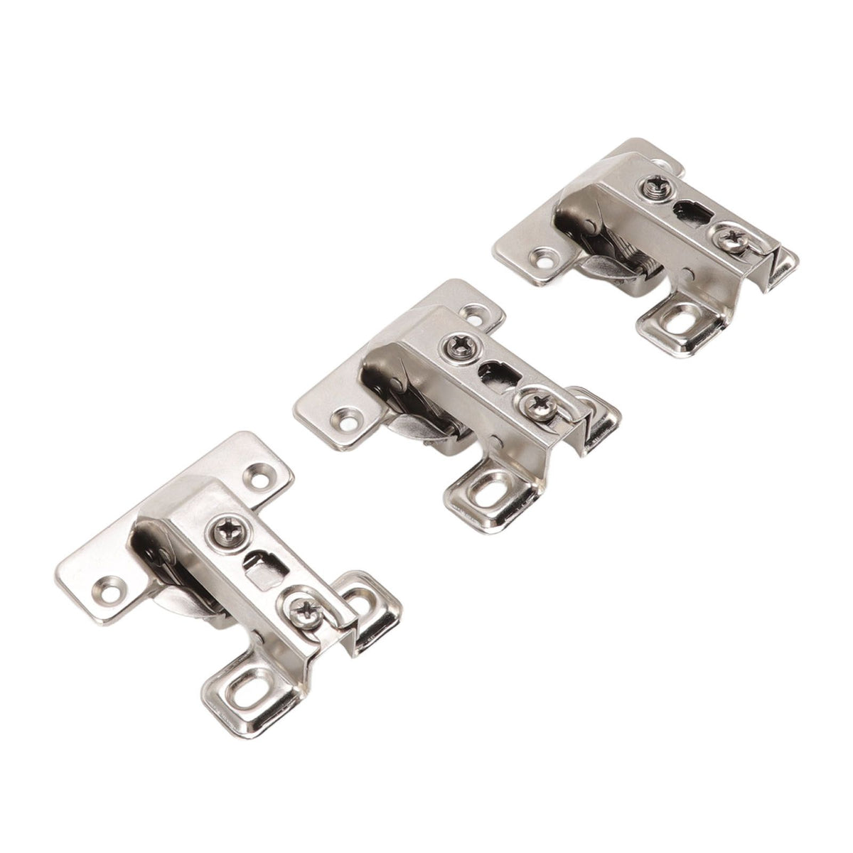 3Pcs Folding Hinges Zinc Alloy 180 Degree Integral Short Arm Hinge Set Hardware for Cabinet Wardrobe Door Table