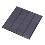 9V 2W Mini Solar Panel Polysilicon Epoxy Encapsulated Solar Panel Charger for DIY Battery Tool - Front View