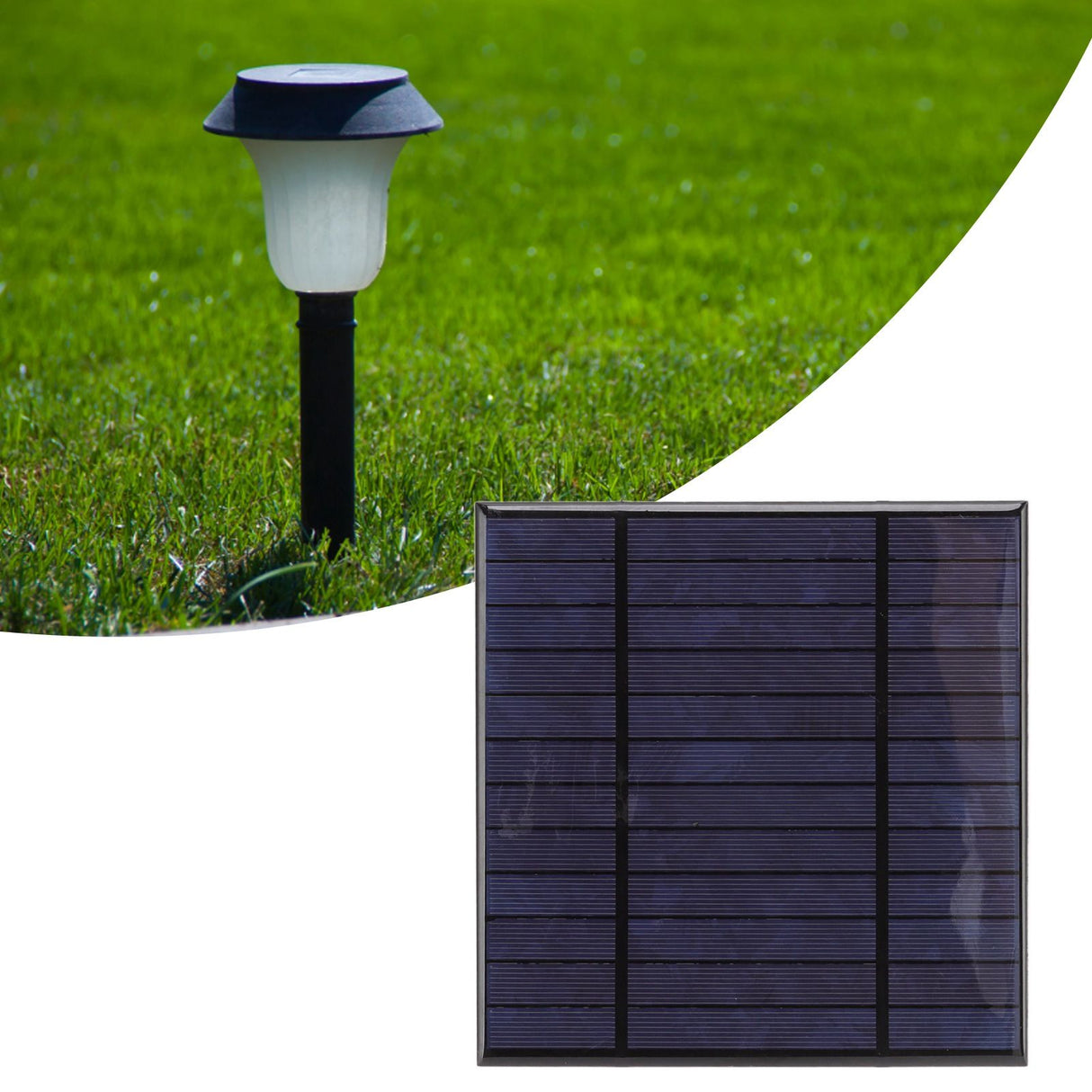 Solar Panel Charger 6V 4.5W Polysilicon Epoxy Surface Mini Solar Panel Solar Cells for Solar Lawn Lamp Solar Wall Lamp