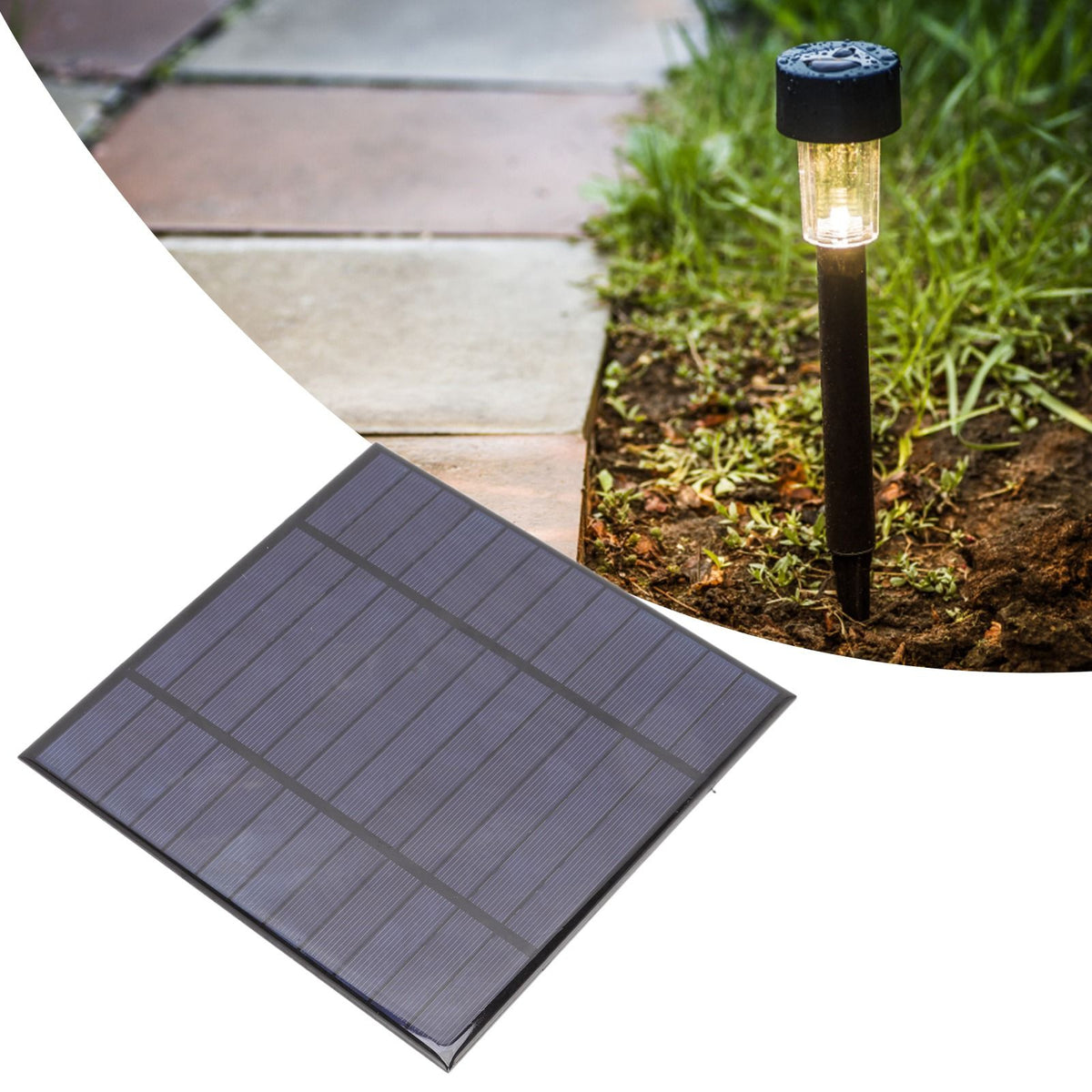 Solar Panel Charger 6V 4.5W Polysilicon Epoxy Surface Mini Solar Panel Solar Cells for Solar Lawn Lamp Solar Wall Lamp