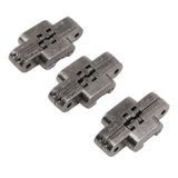 3 Pcs 43mm Mini Door Lock Hinges Invisible 180 Degree Zinc Alloy Cross Hinge for Cabinet Jewel Box - Side View