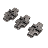 3 Pcs 43mm Mini Door Lock Hinges Invisible 180 Degree Zinc Alloy Cross Hinge for Cabinet Jewel Box - Close-Up Angle