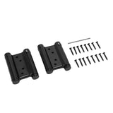 1 Pair Stainless Steel Double Action Spring Hinge Automatic Closing Fence Gate Spring Hinge Black Door Hinge - Front View