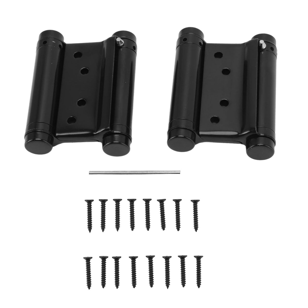 1 Pair Stainless Steel Double Action Spring Hinge Automatic Closing Fence Gate Spring Hinge Black Door Hinge