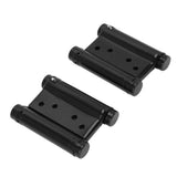 1 Pair Stainless Steel Double Action Spring Hinge Automatic Closing Fence Gate Spring Hinge Black Door Hinge