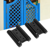 1 Pair Stainless Steel Double Action Spring Hinge Automatic Closing Fence Gate Spring Hinge Black Door Hinge - Extra Image
