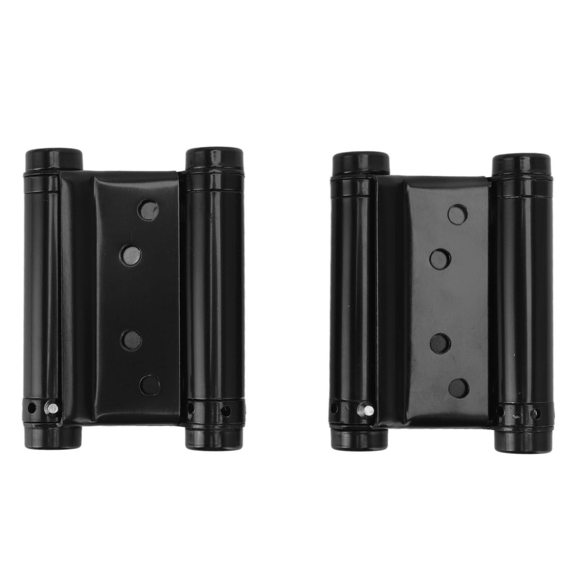 1 Pair Stainless Steel Double Action Spring Hinge Automatic Closing Fence Gate Spring Hinge Black Door Hinge