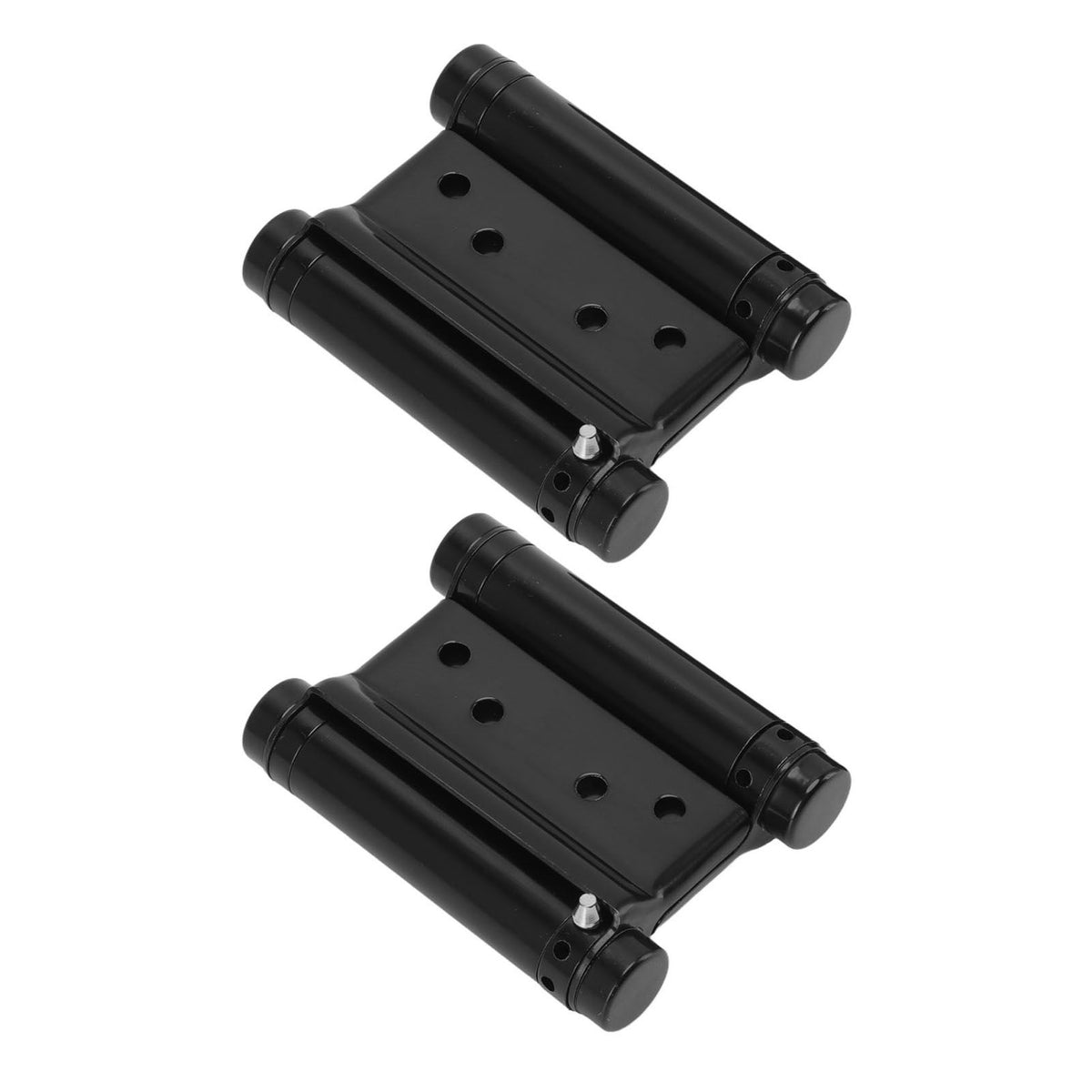 1 Pair Stainless Steel Double Action Spring Hinge Automatic Closing Fence Gate Spring Hinge Black Door Hinge