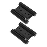 1 Pair Stainless Steel Double Action Spring Hinge Automatic Closing Fence Gate Spring Hinge Black Door Hinge