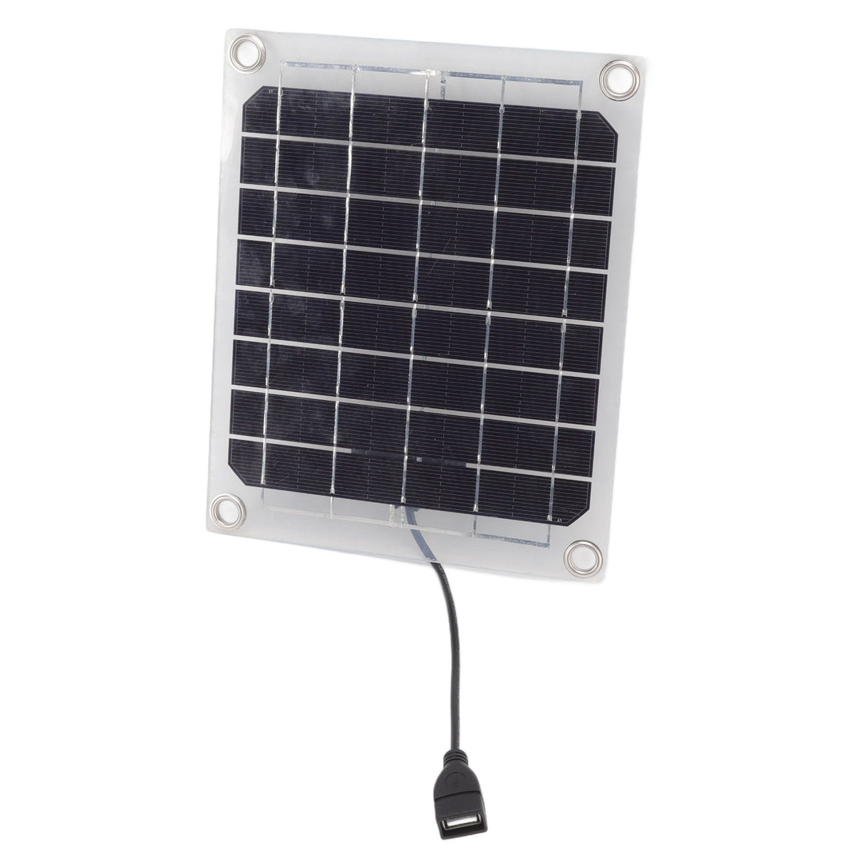 Solar Panel 10W USB Output Transparent Design Double Sided Power Generation Solar Panel for Outdoor Travel