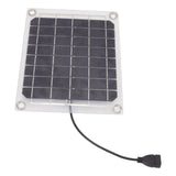 Solar Panel 10W USB Output Transparent Design Double Sided Power Generation Solar Panel for Outdoor Travel