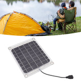 Solar Panel 10W USB Output Transparent Design Double Sided Power Generation Solar Panel for Outdoor Travel - Extra Image