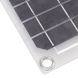 Solar Panel 10W USB Output Transparent Design Double Sided Power Generation Solar Panel for Outdoor Travel - Extra Image