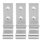 3Pcs Folding Coat Hooks Aluminum Alloy Foldable Wall Hook for Office Bedroom Living Room Dining Room Kitchen Bathroom - Side View