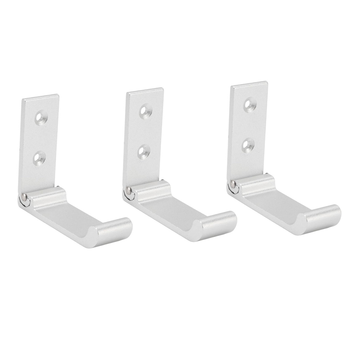 3Pcs Folding Coat Hooks Aluminum Alloy Foldable Wall Hook for Office Bedroom Living Room Dining Room Kitchen Bathroom