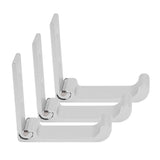 3Pcs Folding Coat Hooks Aluminum Alloy Foldable Wall Hook for Office Bedroom Living Room Dining Room Kitchen Bathroom - Close-Up Angle