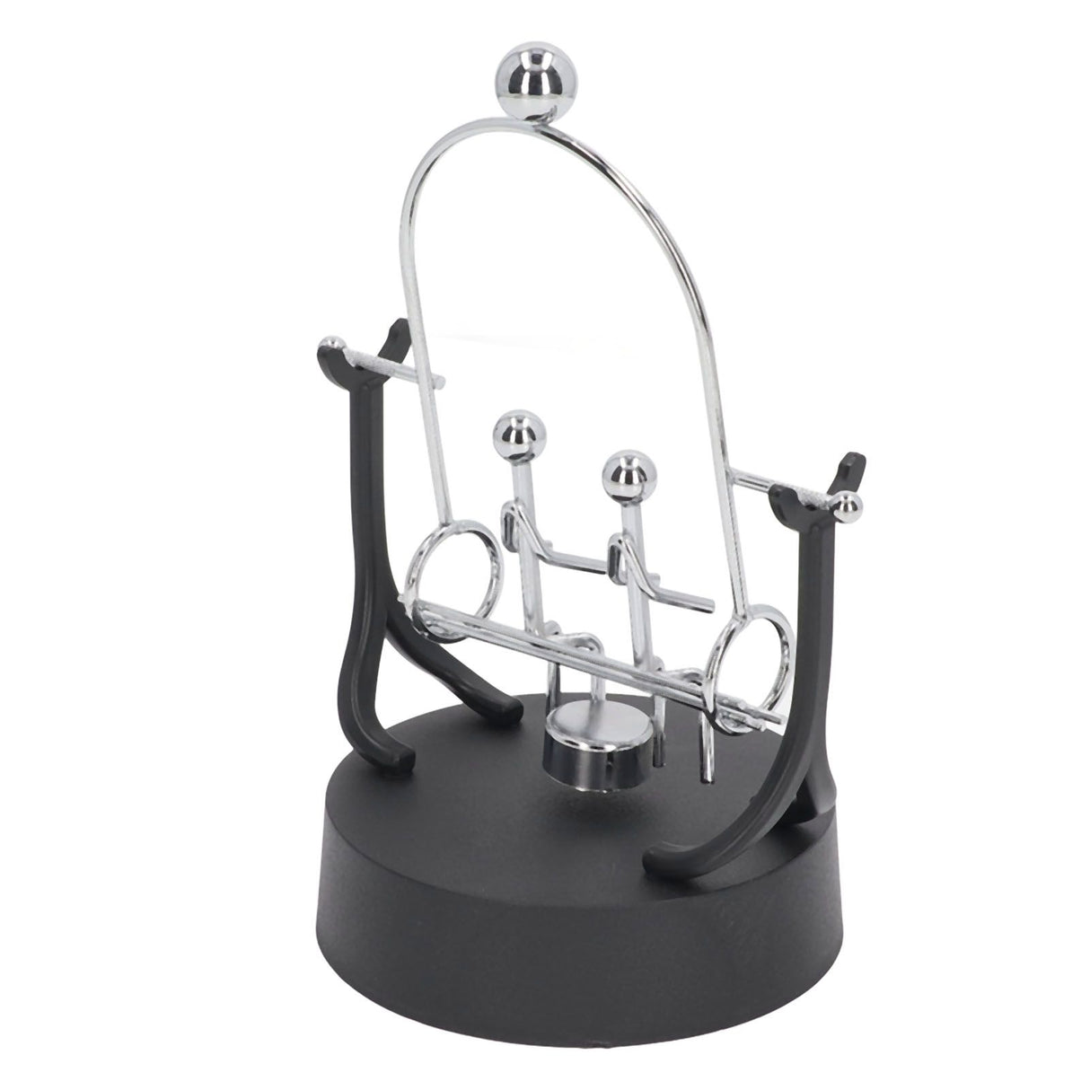 Perpetual Motion Machine Couples Swing Shape Iron Art Electroplating Perpetual Motion Model for Office Desk