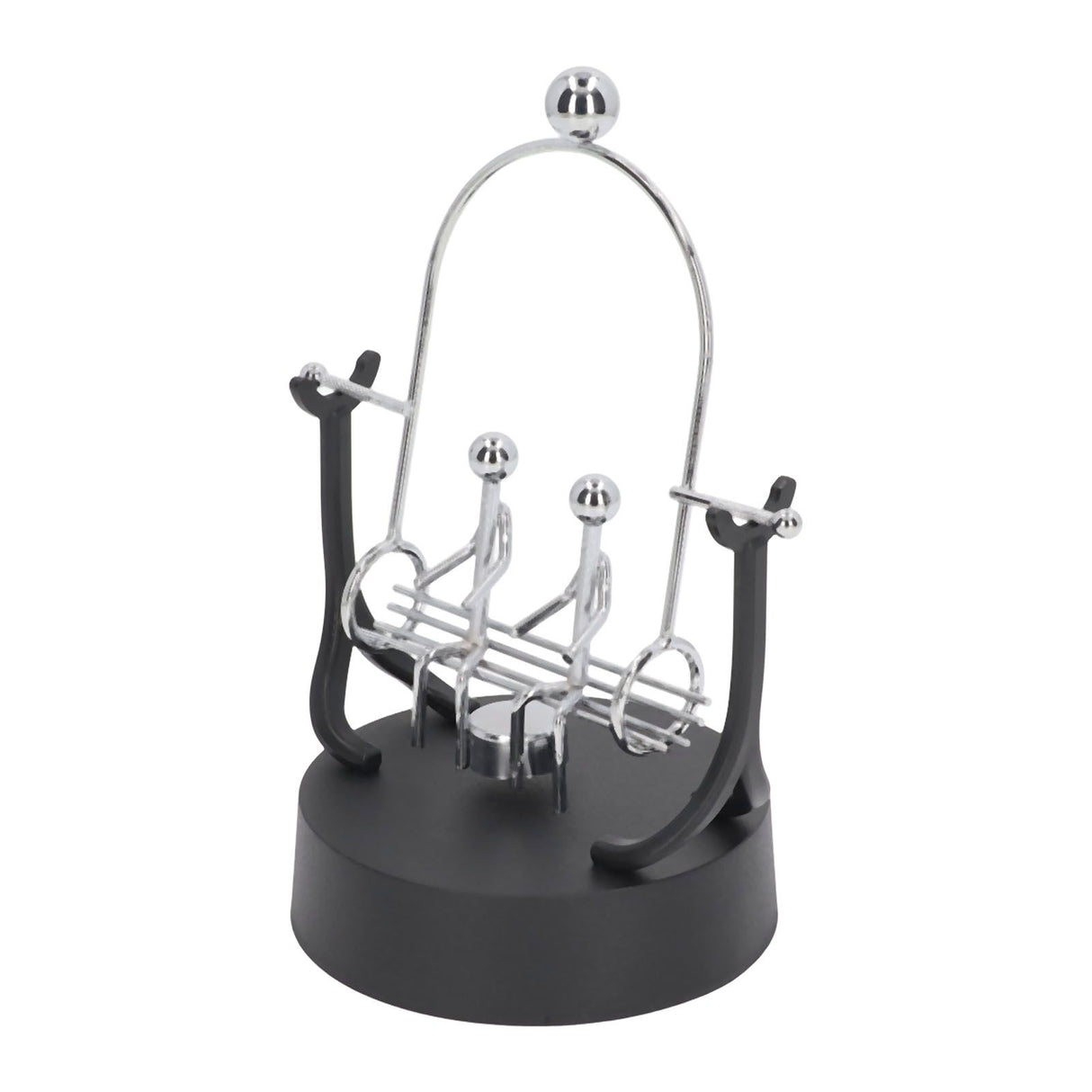 Perpetual Motion Machine Couples Swing Shape Iron Art Electroplating Perpetual Motion Model for Office Desk