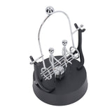 Perpetual Motion Machine Couples Swing Shape Iron Art Electroplating Perpetual Motion Model for Office Desk - Top-Down View