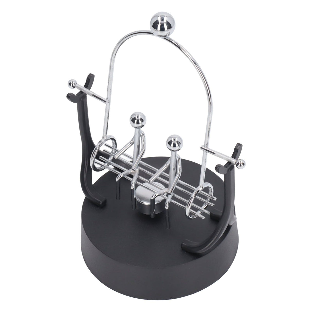 Perpetual Motion Machine Couples Swing Shape Iron Art Electroplating Perpetual Motion Model for Office Desk