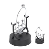 Perpetual Motion Machine Couples Swing Shape Iron Art Electroplating Perpetual Motion Model for Office Desk